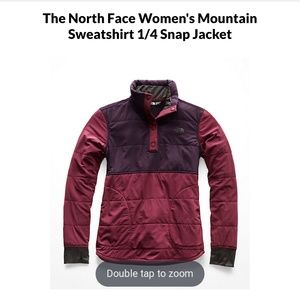 The North Face 1/4 snap mountain sweatshirt